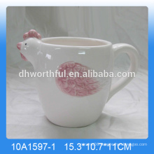 High quality handpainting ceramic rooster mug,rooster cup